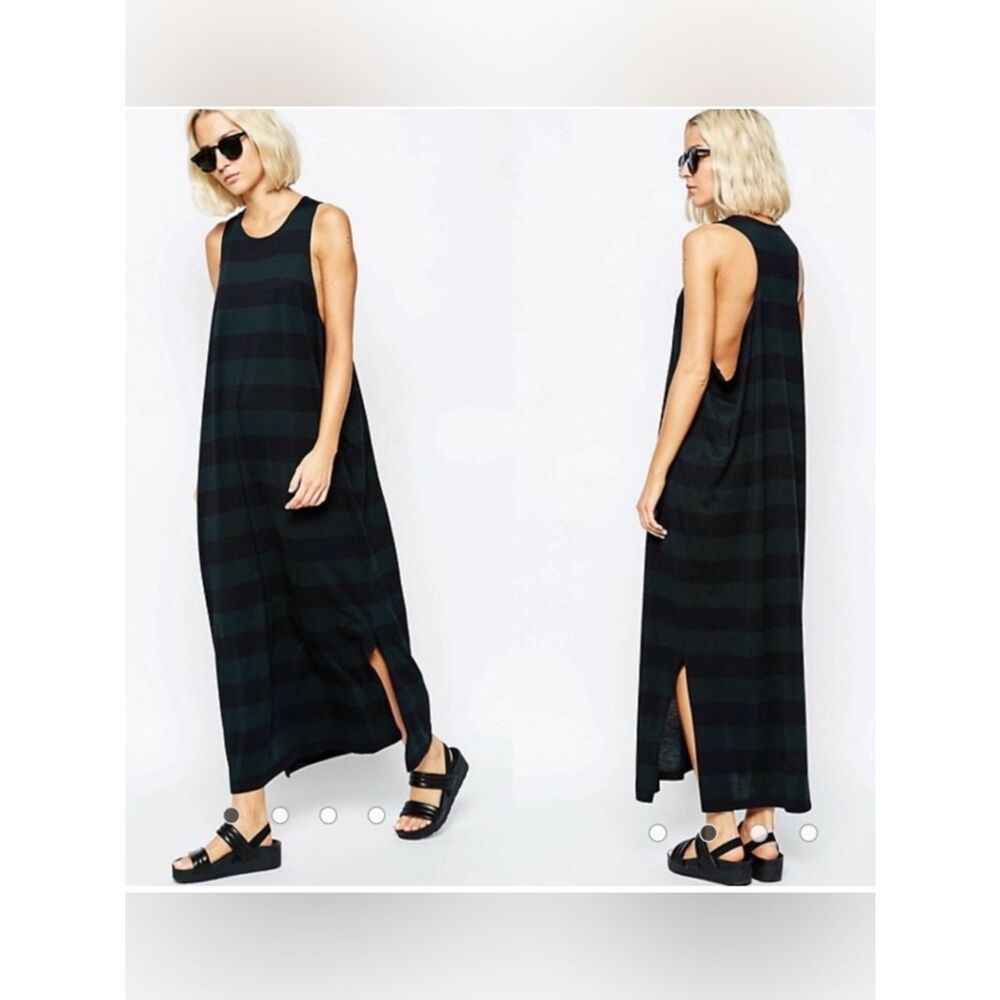 Cheap Monday Striped Maxi Ring Dress XS